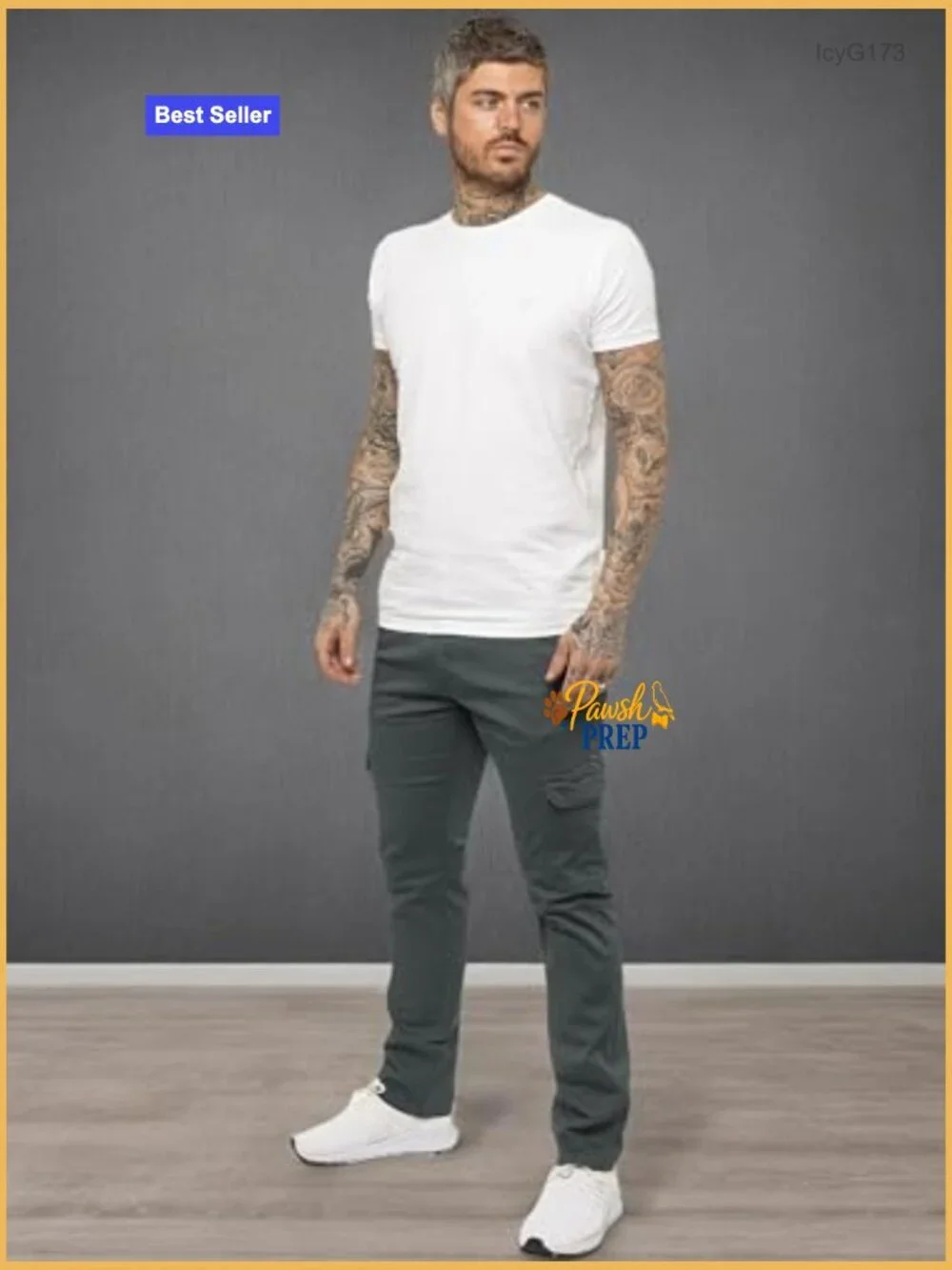 Mens Cargo Combat Trousers Slim Fit Stretch Chinos Cotton Casual